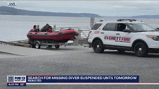 Search suspended for missing diver in Mukilteo | FOX 13 Seattle