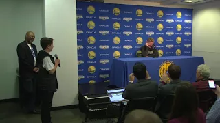 Steve Kerr has hilarious exchange with kid reporter, actual reporter after 'good question'