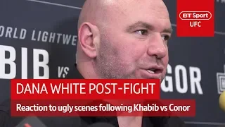 Dana White media scrum after UFC 229 post-fight incident | BT Sport