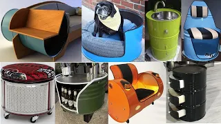 Recycled barrel furniture ideas 2 /Recycled steel drum furniture ideas 2 /Repurposed steel drum idea