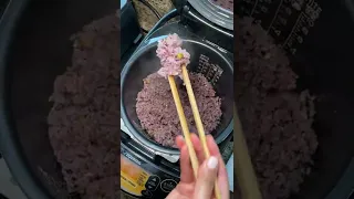 Cooking “purple rice”