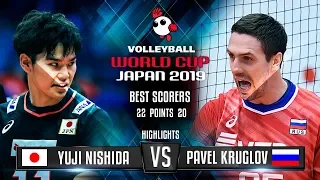 Highlights | Japan vs. Russia | Yuji Nishida vs. Pavel Kruglov | World Cup 2019