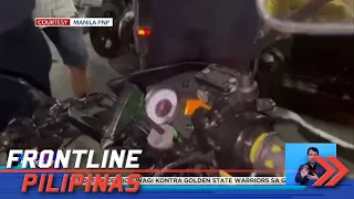 Estilo ng pagnanakaw ng motor ng dalawang naaresto sa Maynila, viral ngayon