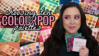 IF I COULD ONLY KEEP 10 COLOURPOP PALETTES!