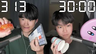 【ASMR】How many different types of tapping can we do in 30 minutes?【SUB】