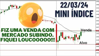 Day Trade AO VIVO no Mini Índice -  22/03/2024