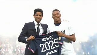 PSG announce Kylian Mbappé's new contract pre-match at Parc des Princes! 🤩 Forward signs until 2025