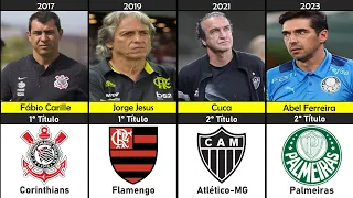 TODOS OS TREINADORES CAMPEÕES DO BRASILEIRÃO 1937 A 2023 - Títulos Reconhecido pela CBF