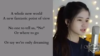 A Whole New World - Disney Aladdin. Covered By Shania Yan (Lyrics)