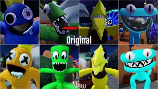 ORIGINAL Jumpscares vs NEW Jumpscares in Rainbow Friends 2 [ROBLOX]