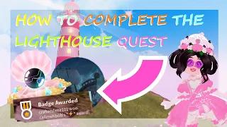 HOW TO COMPLETE THE LIGHTHOUSE QUEST FROM THE WAVE 2 UPDATE IN ROBLOX ROYALE HIGH!