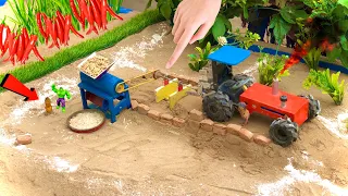 top the most creative science project, Diy mini Rice mill, Keep kama, tractor videos #ricemill #diy