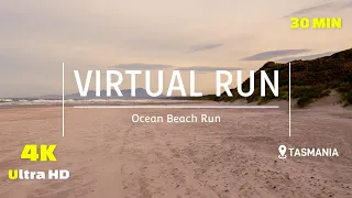 Virtual Run - 4K Treadmill Workout - Ocean Beach - Strahan - Scenery Tasmania