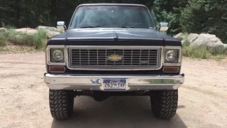 1974 Chevy K10 Truck with 383 Stroker 414 HP Engine, 4" Lift 35" Tires