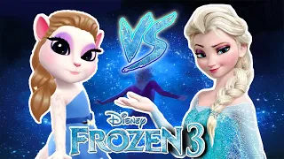 My Talking Angela 2 🐾 // Angela 😻  Vs Elsa Of Frozen Queen 👸 New Chinese Update Gameplay ❤