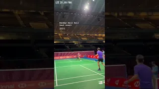 LEE Zii Jia and LIEW Daren are testing court _ Badminton World Championships 2022 _ LEE Zii Jia Fan