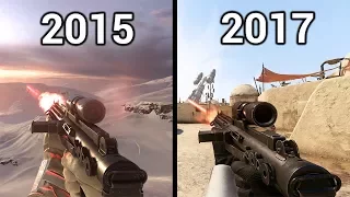 Weapon Comparison | EA Battlefront (2015) vs EA Battlefront 2 (2017) Graphics and Sounds