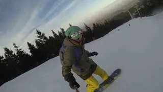 Snowboarding - The last snow... - GoPro Hero 3 - CZ Klinovec