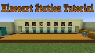 Minecraft 1.14.3+ - Compact Minecart Station Tutorial & Redstone Discussion