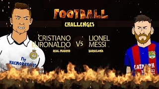 RONALDO vs MESSI: Football Challenges! (Advent Day 22)