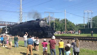 Union Pacific Big Boy 4014 passing through Cedar Rapids, IA on July 30th, 2019 @ ~16:45