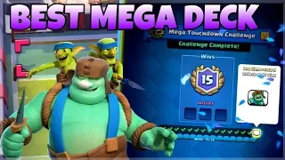 BEST MEGA TOUCHDOWN CHALLENGE DECK| EASY 15 WINS (NO LOSS)| CLASH ROYALE