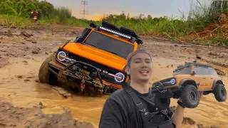 Rc murah offroad di lumpur || Review mini upgrade hb r1001