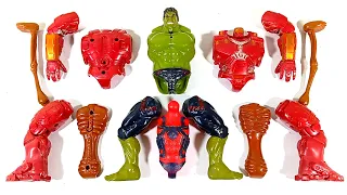 Assemble Marvel's Toys, Hulk Buster Vs Hulk Smash, Siren Head, Spider-Man