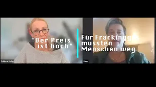 NATO-AKTE mit LIANE KILINC: "Der Preis ist hoch". Für Frackinggas mussten Menschen weg