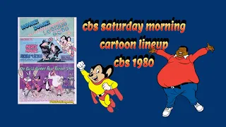 CBS Saturday Cartoon Line Up | 1980