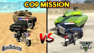 GTA 5 VS GTA SAN ANDREAS : COP MISSION