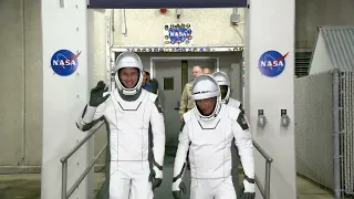 NASA SpaceX Crew-6 Astronauts Walk Out for Launch, March 2, 2023