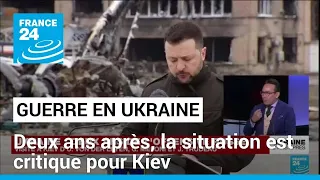 Ukraine:situation critique 2 ans après l'attaque russe • FRANCE 24