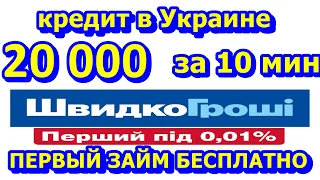 Как взять кредит Швидко Гроши