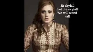 skyfall adele lyrics video