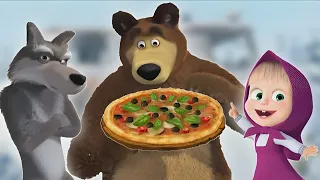 Masha and the Bear Pizzeria - Make the Best Homemade Pizza for Your Friends! cartoons for kids 131