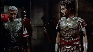 MESSALA'S ARRIVAL in BEN HUR 1959 Stephen Boyd