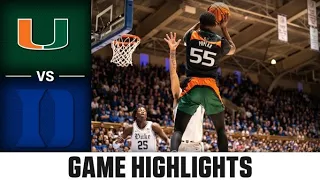 Miami vs. Duke Men's Basketball Highlights (2022-23)