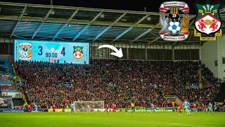 BEST OF WREXHAM AFC FANS AT COVENTRY CITY (COMPILATION) AMAZING AWAY END ATMOSPHERE!