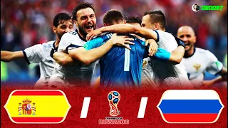 Spain (3) 1-1 (4) Russia - The Russians Win On Penalties - World Cup 2018 - Full HD