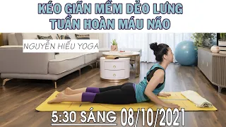 Bài 7: Kéo Giãn Mềm Dẻo Lưng, Chân - Tuần Hoàn Máu Lên Não - Xả Stress_ Nguyễn Hiếu Yoga