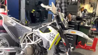 Husky 701 SuperMoto Dyno Tune, 79hp!! DynoJet Power Commander 5, Husqvarna FS701, Limiters removed!