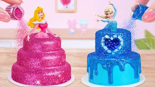 Beautiful Princess Pull me up Cake 🎂 Fancy Miniature Disney Princess Birthday Cake 🌹Mini Cakes Ideas