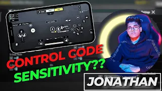 JONATHAN LATEST SENSITIVITY + CONTROL CODE | JONATHAN SENSITIVITY CODE |#jonathangaming #gatihyt