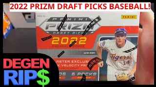 Auto! 2022 Prizm Draft Picks Baseball Blaster Box Review!