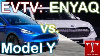 #216 Škoda Enyaq iV První dojmy a srovnání s Tesla Model Y | BACINA.TV