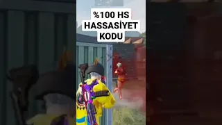 %100 HS HASSASİYET KODU GÜNCEL 2023 #pubgmobile #pubg #tdm #hassasiyet #pubgsensitivity #shorts