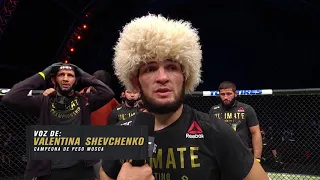 UFC 254: Khabib Nurmagomedov se despide de sus fans en el octágono