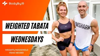 24 Minute Weighted Tabata HIIT Workout 9 | Weights | July Fitness Challenge | BodyByJR TV