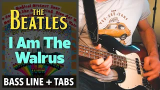 The Beatles - I Am The Walrus /// BASS LINE [Play Along Tabs]